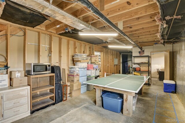 15980 County Road 306, Buena Vista, CO 81211 - game room with unfinished concrete flooring