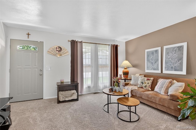 3947 W Ohio Ave, Denver, CO 80219 - living room featuring plenty of natural light and carpet
