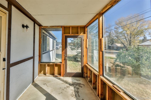 view of sunroom