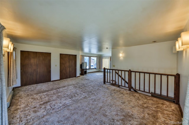 view of carpeted empty room