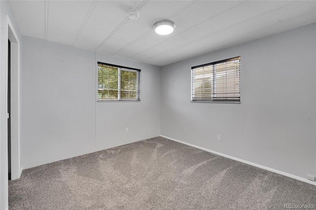 unfurnished room featuring carpet flooring