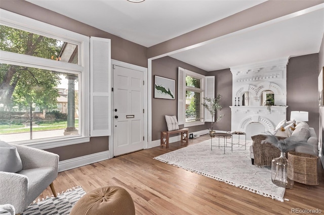 368 S Humboldt St, Denver, CO 80209 - living room with wood finished floors and baseboards
