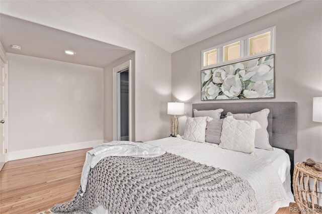 368 S Humboldt St, Denver, CO 80209 - bedroom with wood finished floors and baseboards