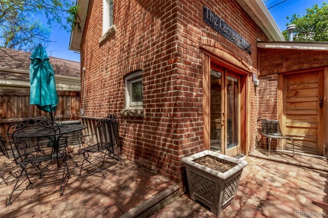 368 S Humboldt St, Denver, CO 80209 - wooden terrace featuring outdoor dining space
