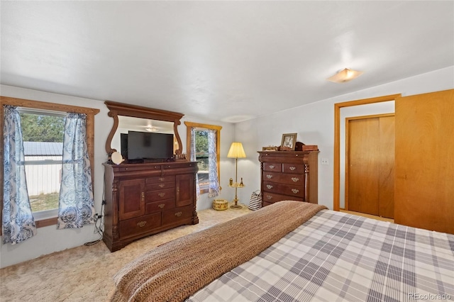 bedroom featuring carpet floors