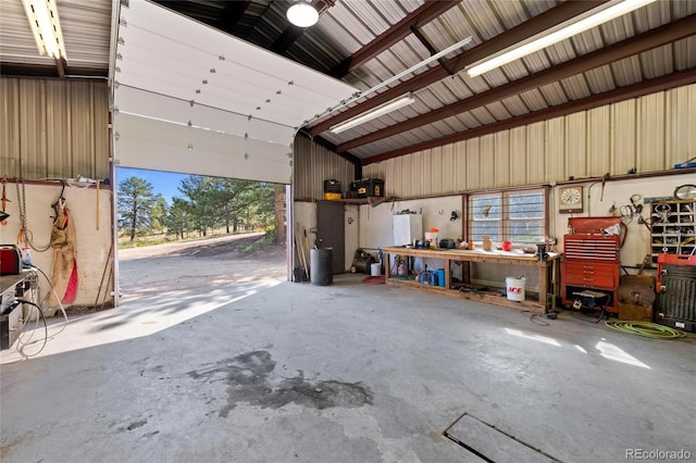 10000 State Highway 96, Westcliffe, CO 81252 - garage featuring a workshop area