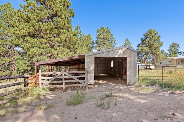 view of outbuilding