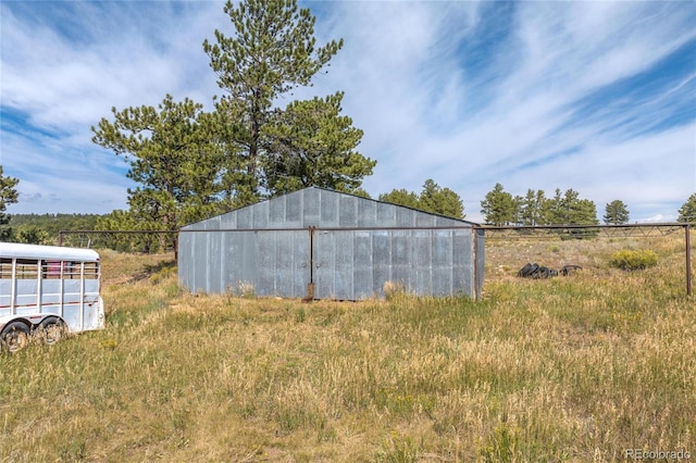 view of outbuilding