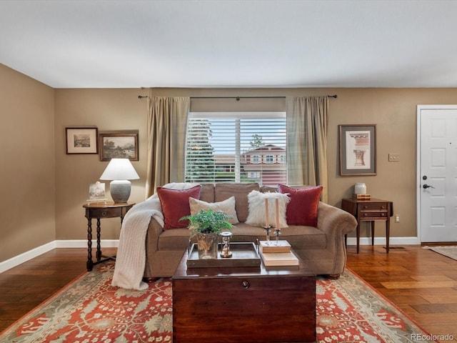 13762 W 67th Pl, Arvada, CO 80004 - living area with baseboards and hardwood / wood-style floors