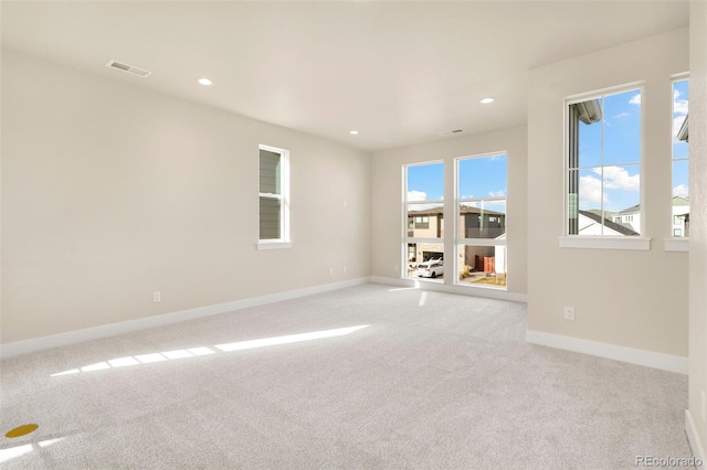 view of carpeted empty room