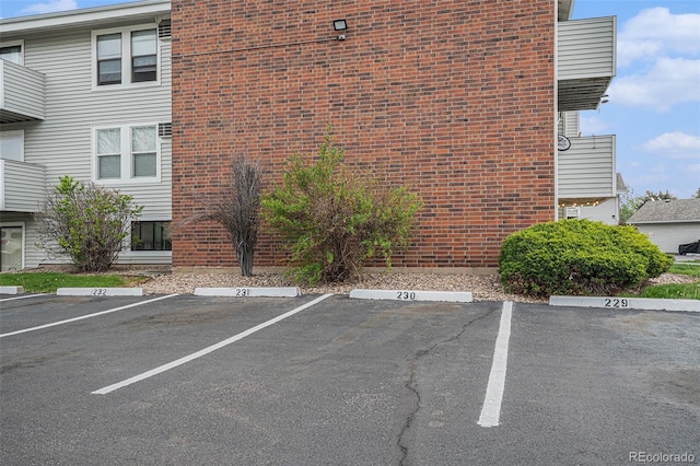 view of uncovered parking lot