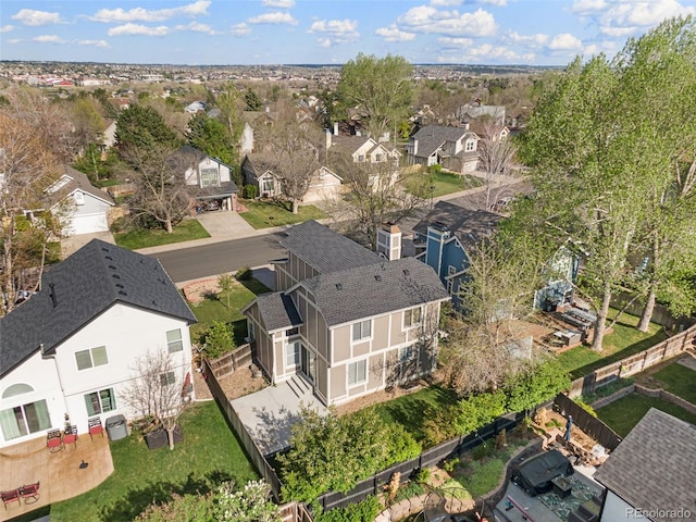 aerial perspective of suburban area