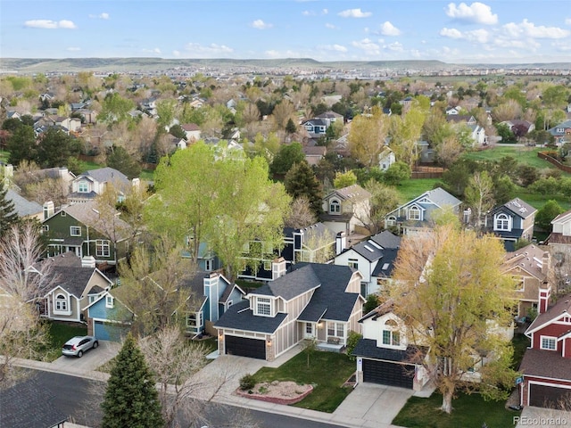 aerial perspective of suburban area