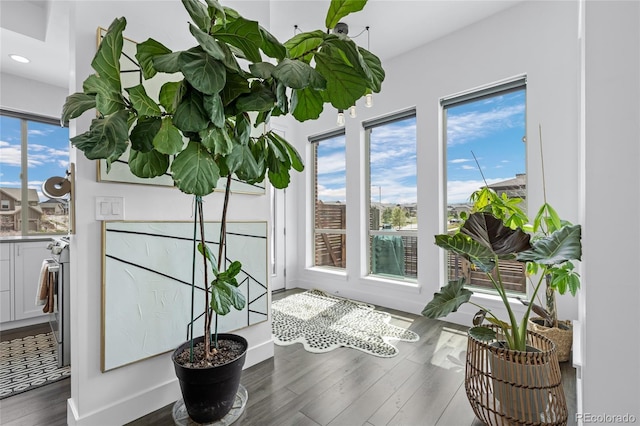 view of sunroom