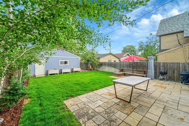444 S Pearl St, Denver, CO 80209 - fenced backyard featuring a patio area