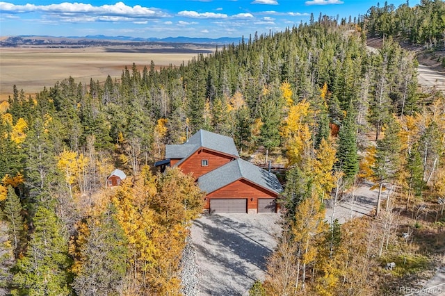 1666 High Creek Rd, Fairplay, CO 80440 - view from above of property featuring a heavily wooded area and mountains
