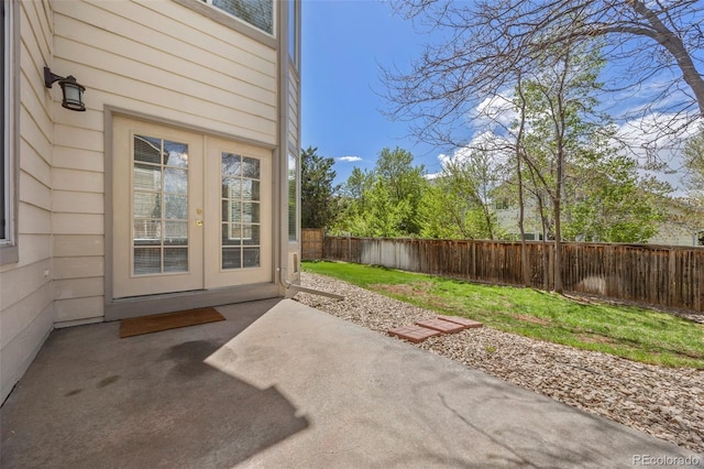 8985 Edgewood Ln, Highlands Ranch, CO 80130 - view of patio / terrace featuring french doors