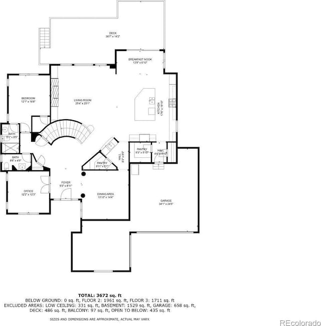 26566 E Peakview Dr, Aurora, CO 80016 - floor plan