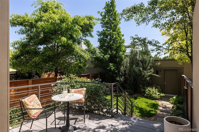 3130 Wyandot St, Denver, CO 80211 - view of wooden deck