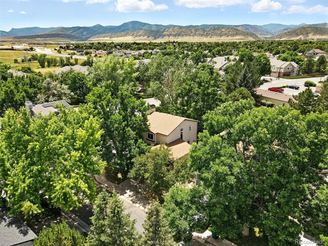 8468 S Upham Way, Littleton, CO 80128 - aerial perspective of suburban area with mountains