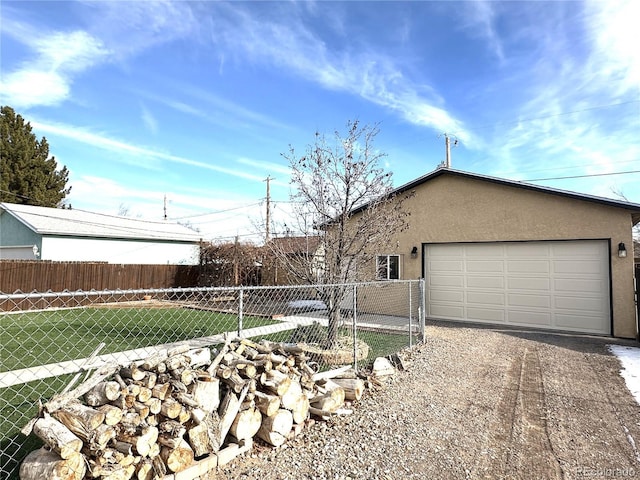 view of side of property with a yard