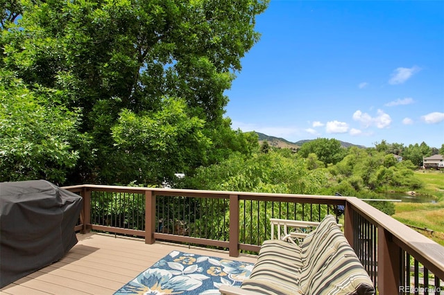 3 Silverberry, Littleton, CO 80127 - wooden terrace with a grill