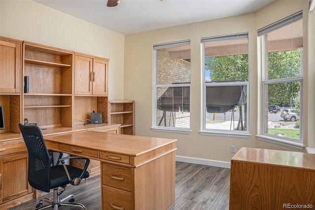 29751 E 163rd Pl, Brighton, CO 80603 - office space with baseboards and dark wood finished floors