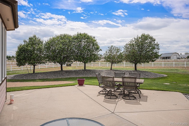 29751 E 163rd Pl, Brighton, CO 80603 - view of patio with a fenced backyard and outdoor dining area