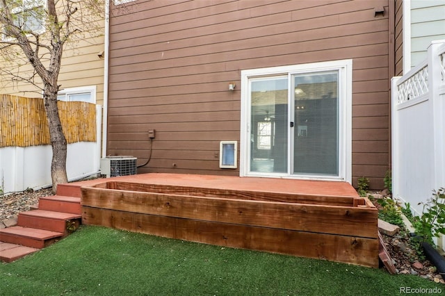 15612 E 96th Way Unit 13E, Commerce City, CO 80022 - deck featuring fence and central AC