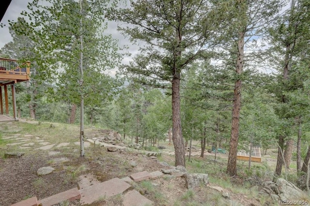 220 Long Ridge Dr, Bailey, CO 80421 - view of yard with a deck