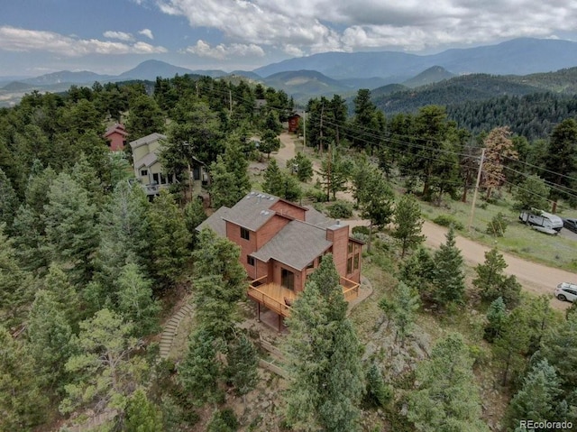 220 Long Ridge Dr, Bailey, CO 80421 - view of subject property featuring a mountain backdrop
