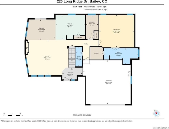220 Long Ridge Dr, Bailey, CO 80421 - view of floor plan / room layout