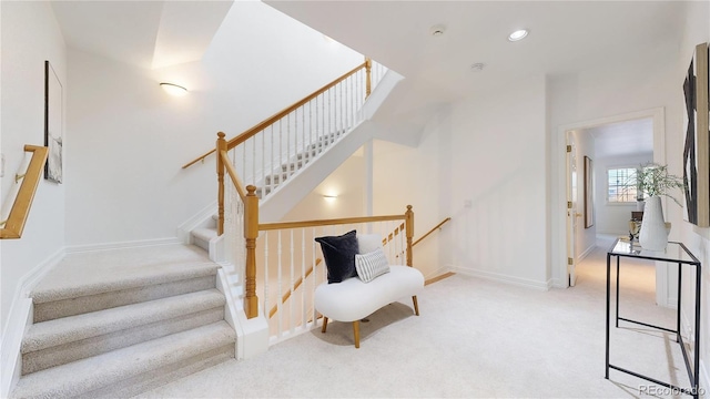 203 S Jackson St, Denver, CO 80209 - staircase with carpet and baseboards