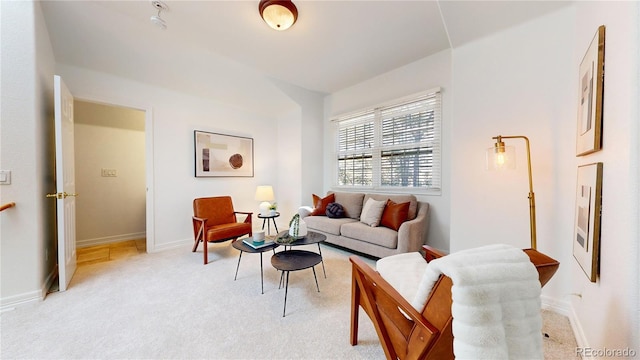 203 S Jackson St, Denver, CO 80209 - living room with light carpet and baseboards