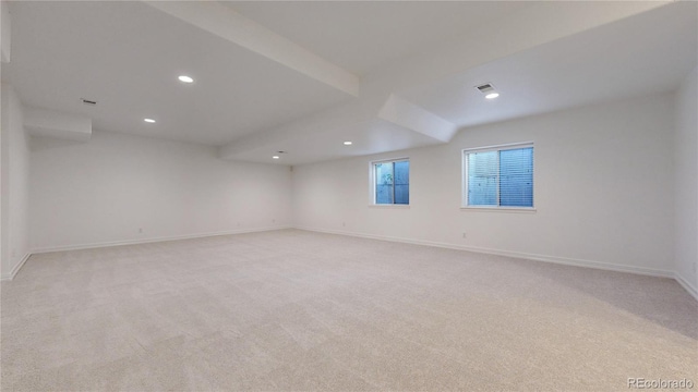 203 S Jackson St, Denver, CO 80209 - empty room with recessed lighting and light carpet