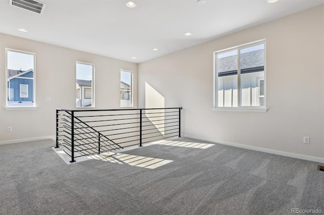 view of carpeted empty room