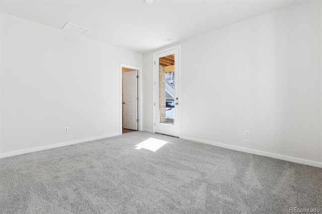 view of carpeted empty room