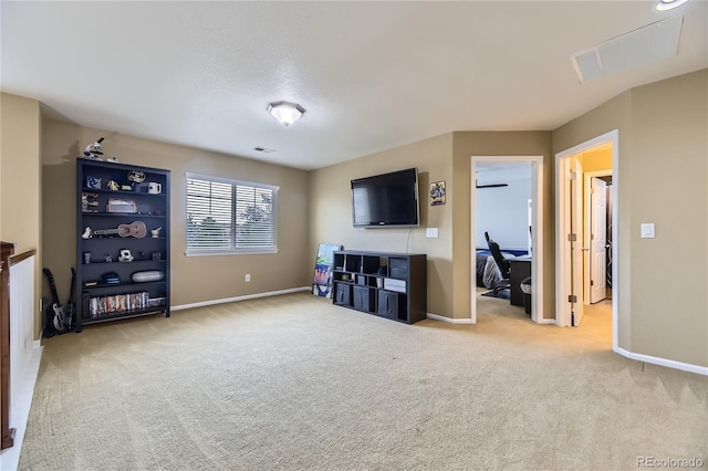 16059 E Grass River Pl, Parker, CO 80134 - living area featuring carpet floors and baseboards