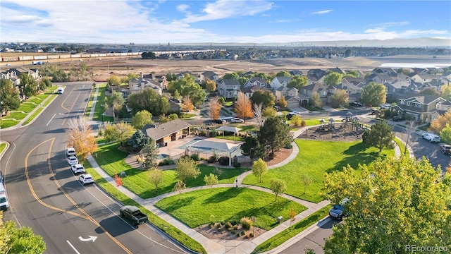 birds eye view of property featuring a residential view