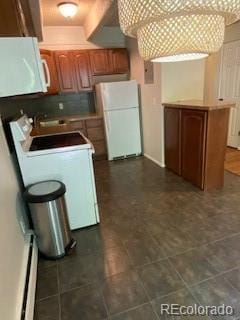 kitchen featuring white appliances