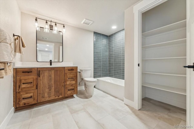 1361 Art Dr, Berthoud, CO 80513 - full bathroom with vanity, toilet, and baseboards