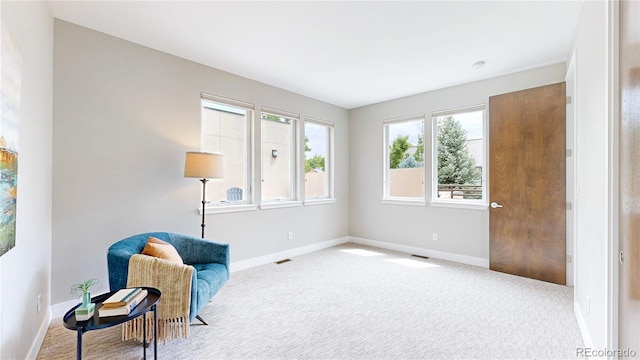 8041 E 29th Ave, Denver, CO 80238 - sitting room with baseboards and carpet