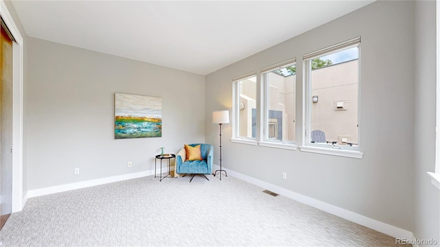 8041 E 29th Ave, Denver, CO 80238 - living area with carpet flooring and baseboards