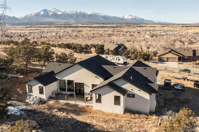 bird's eye view featuring a mountain view