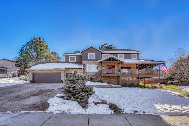 view of front of property with a porch