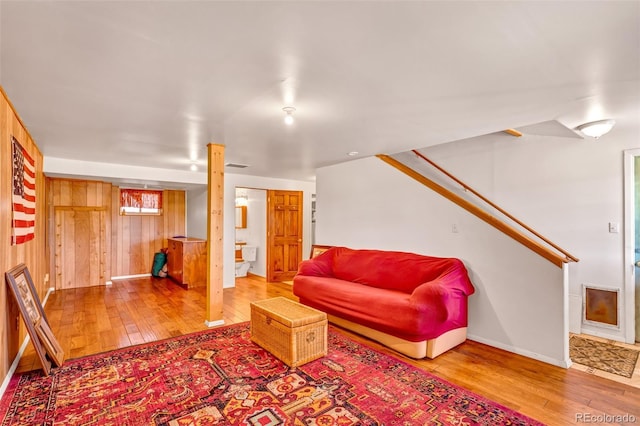 1528 Silverheels Rd, Fairplay, CO 80440 - living room featuring wood-type flooring and baseboards