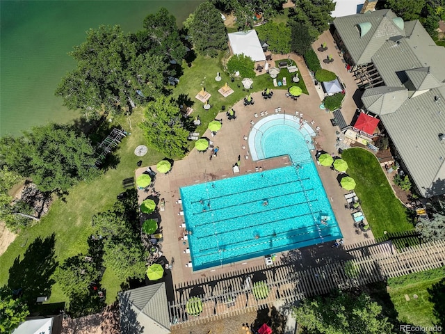 7400 W Grant Ranch Blvd Unit 9, Littleton, CO 80123 - aerial view of a pool area