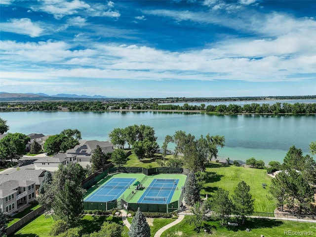 7400 W Grant Ranch Blvd Unit 9, Littleton, CO 80123 - drone / aerial view of a water and mountain view