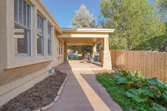 view of patio