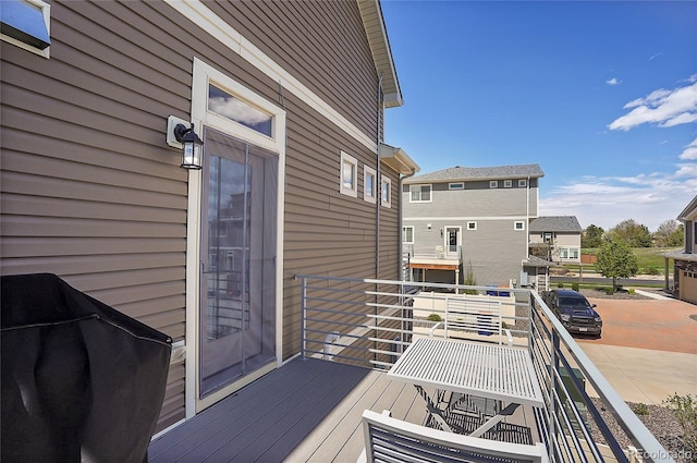 balcony with grilling area